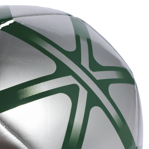 Preview: Adidas Fußball Starlancer Club Silver Metallic / Dark Green Gr. 5